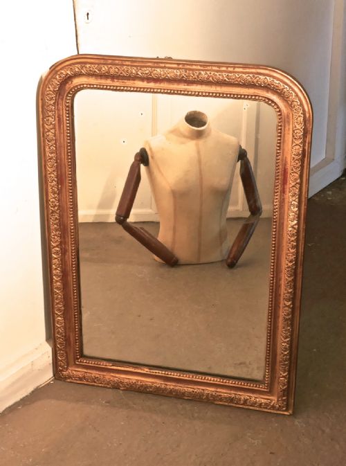 fig 3. French 19th Century Louis Philippe Gilt Wall Mirror
