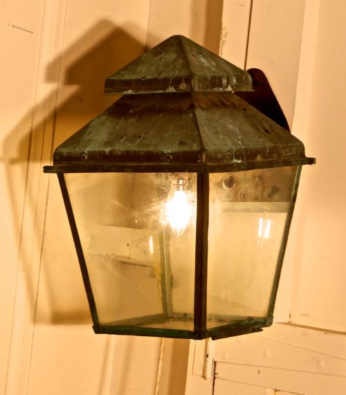 Large Copper Wall Lantern