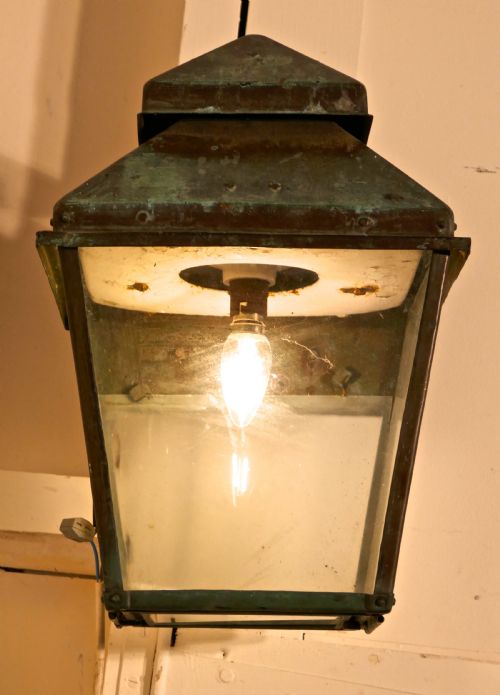 fig 1. Large Copper Wall Lantern