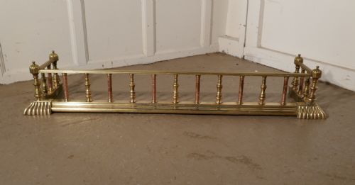 fig 3. Large 19th Century Arts and Crafts Brass and Copper Fender