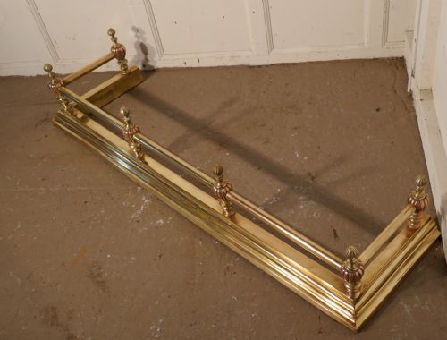 Large 19th Century Arts and Crafts Brass and Copper Fender