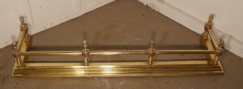 fig 1. Large 19th Century Arts and Crafts Brass and Copper Fender