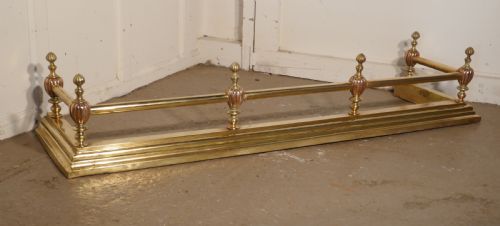 fig 3. Large 19th Century Arts and Crafts Brass and Copper Fender
