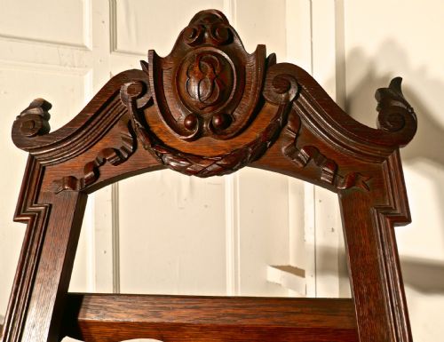 fig 1. Superb Large 19th Century Carved Oak Easel