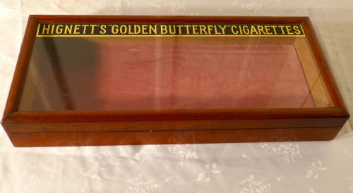 Victorian Mahogany Counter Top Cigarette Cabinet, Shop Display