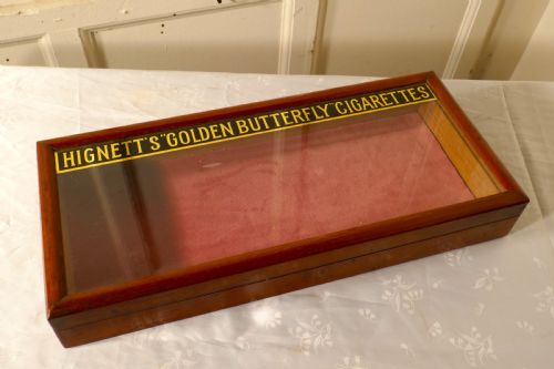 fig 3. Victorian Mahogany Counter Top Cigarette Cabinet, Shop Display