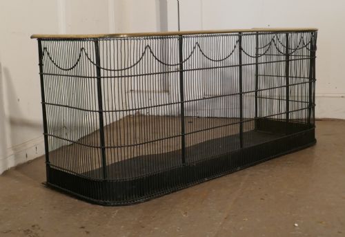 fig 1. A Georgian Brass and Iron Club Fender or Nursery Fire Guard