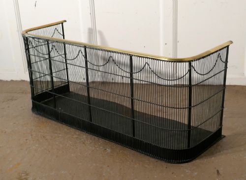 fig 3. A Georgian Brass and Iron Club Fender or Nursery Fire Guard