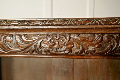 fig 3. Victorian Green Man Gothic Open Bookcase.