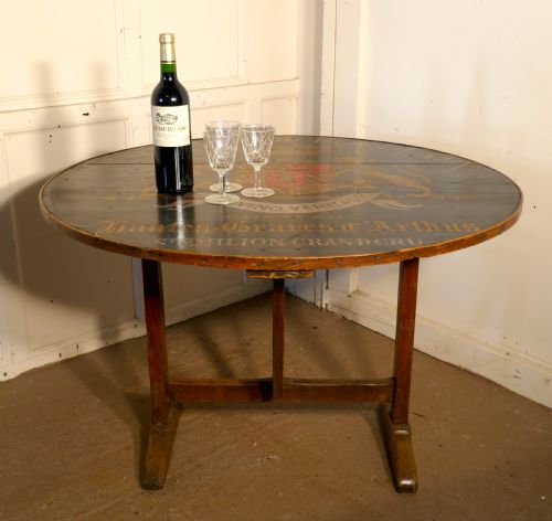 fig 1. 19th Century French Vineyard Wine Table From Chateau Nantes-Graves d’Arthus