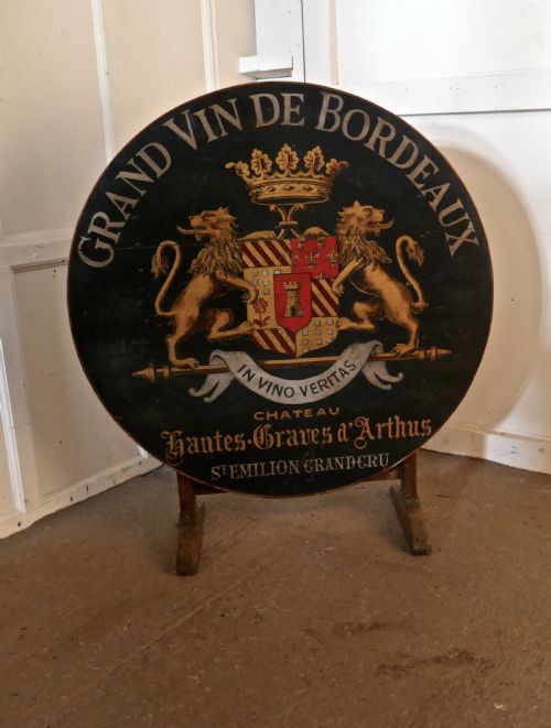 fig 4. 19th Century French Vineyard Wine Table From Chateau Nantes-Graves d’Arthus