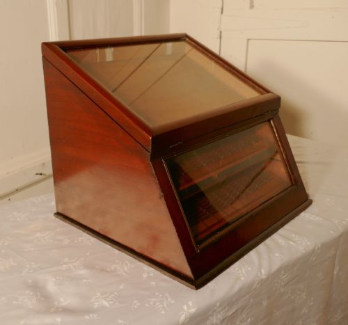 fig 2. Victorian Mahogany Haberdashery Counter Top Shop Display Cabinet