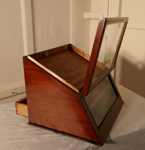 fig 3. Victorian Mahogany Haberdashery Counter Top Shop Display Cabinet
