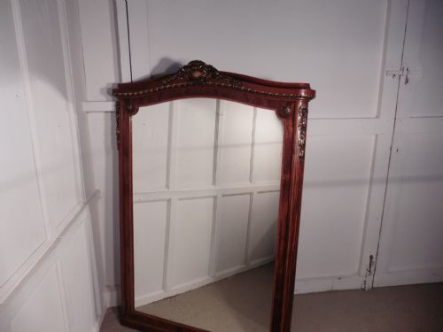 fig 3. Large 19th Century French Mahogany and Ormolu  Wall Mirror 