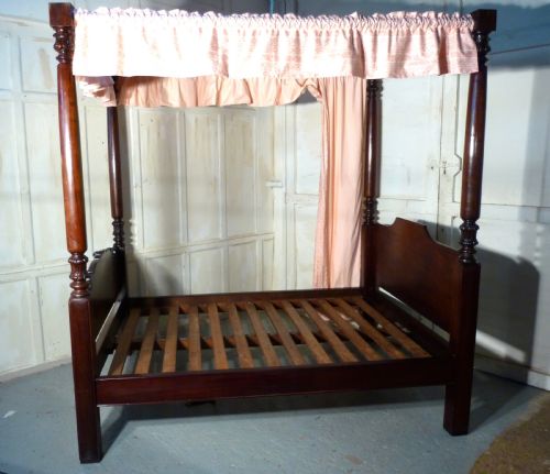 fig 1. Charming Victorian Mahogany Four Poster Bed