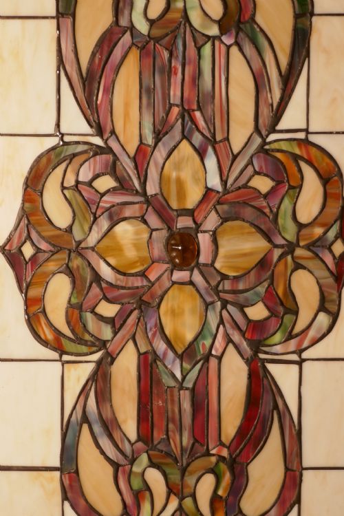 fig 1. Arts and Crafts Stained Glass Panel