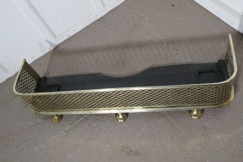 Victorian Pierced Brass Fender