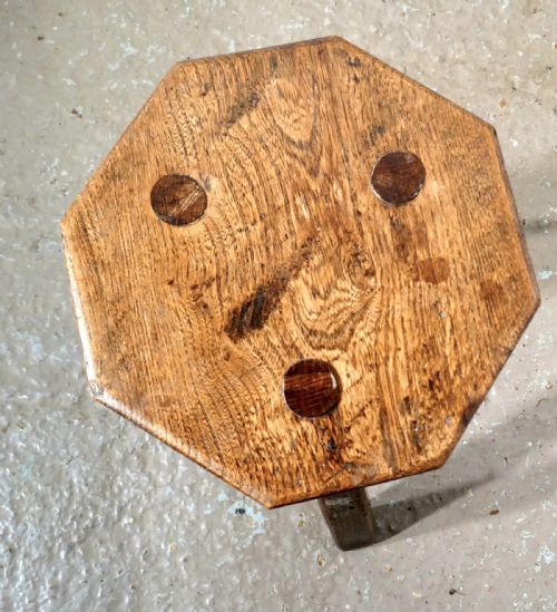 fig 1. Elm Milking Stool or Dairy Stool