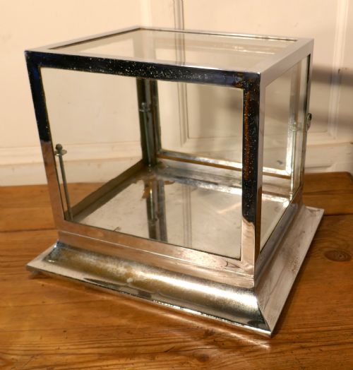 fig 2. Art Deco Chrome and Glass Cabinet