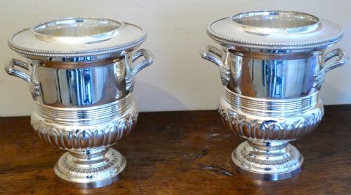 A Fine Pair of Campana Style Wine Coolers, Champaign Ice Buckets