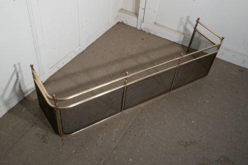 fig 1. A Large Victorian Brass Club Fender
