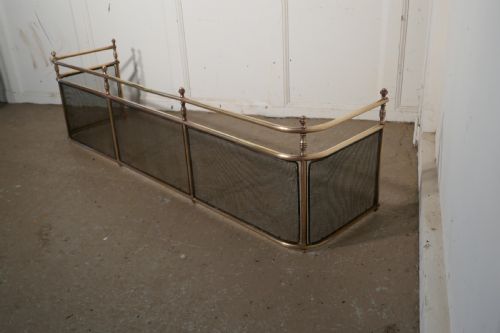 fig 3. A Large Victorian Brass Club Fender