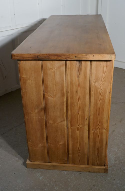 fig 3. Large Victorian Pine 12 Drawer Haberdashery Island Counter