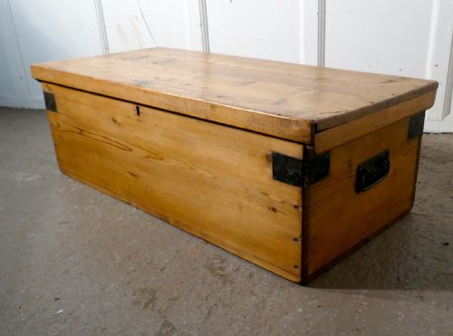 fig 2. Victorian Pine Blanket Box,