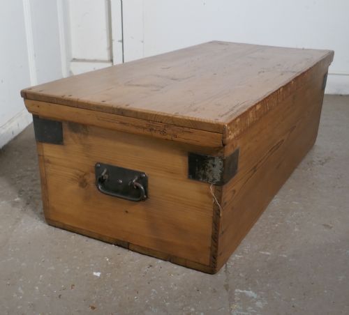 fig 3. Victorian Pine Blanket Box,