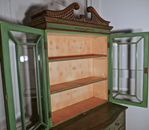fig 1. Edwardian Hand Painted Cabinet on Chest of Drawers