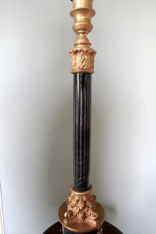 fig 3. Very Tall Marble Corinthian Column Table Lamp
