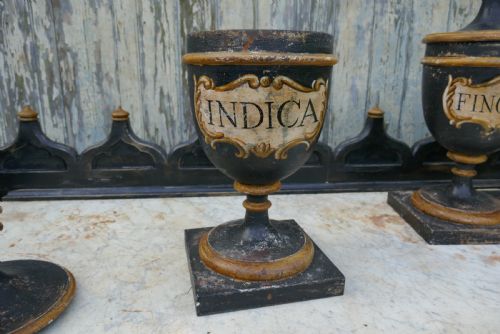fig 2. Set of 18th Century Sicilian Apothecary’s Jars