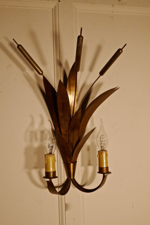 fig 2. A French Art Deco Toleware Twin Wall Light