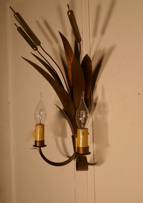 fig 3. A French Art Deco Toleware Twin Wall Light
