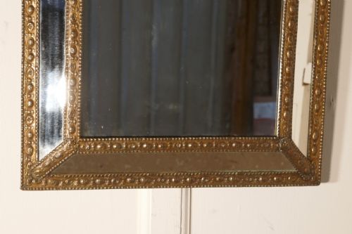 fig 2. A Large Napoleon III French Brass Cushion Mirror