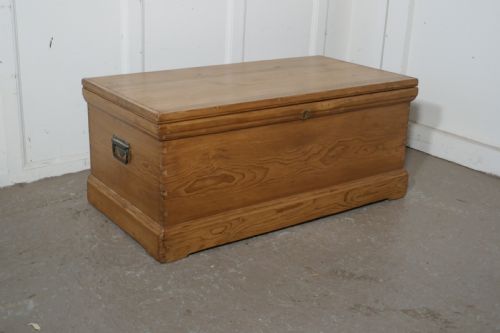 fig 1. Victorian Pine Blanket Box,