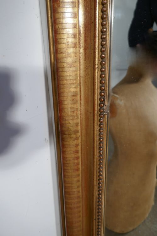 fig 3. French 19th Century Shabby Gilt Louis Philippe Gold Mirror