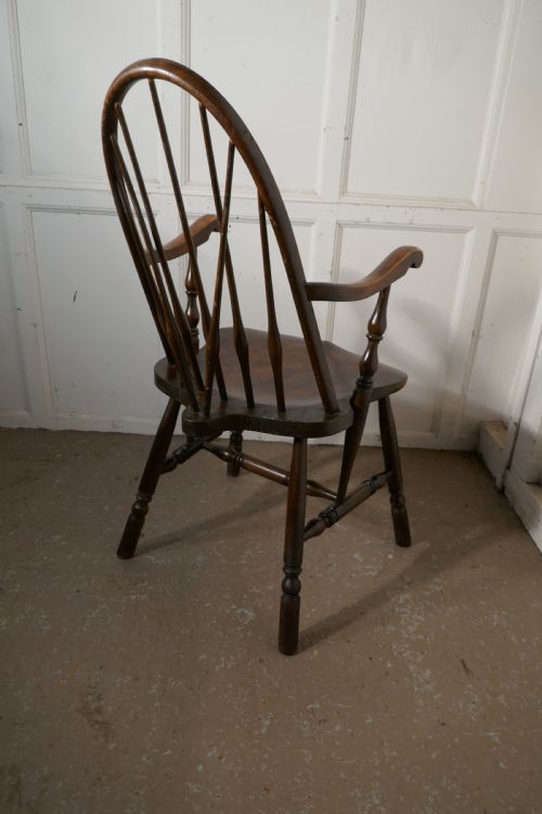 fig 3. Arts and Crafts High Back English Windsor Carver Chair, 