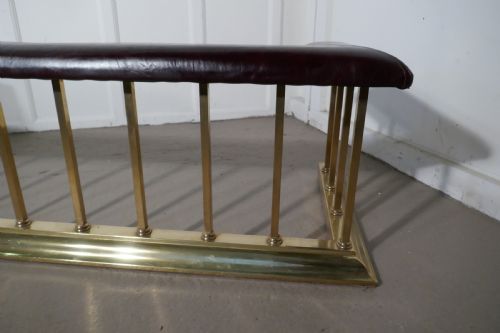 fig 3. A Large Brass and Leather Club Fender