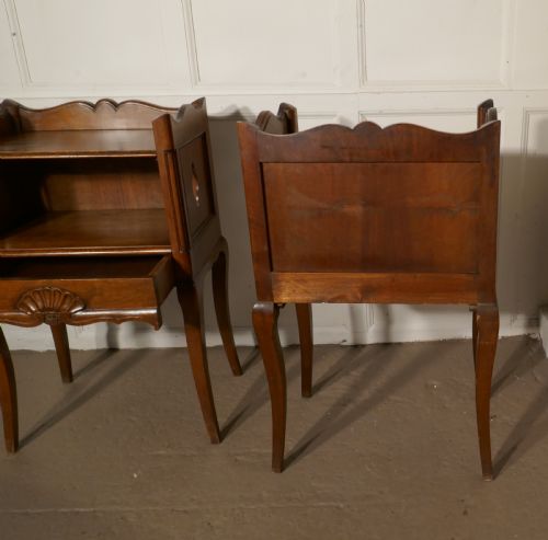 fig 3. Pair of French Country Oak Bedside Cabinets