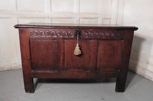 fig 2. 17th Century Oak Coffer
