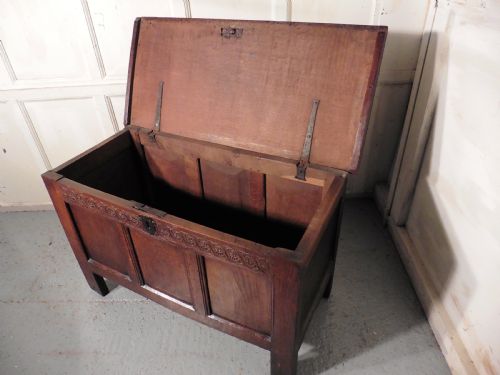 fig 4. 17th Century Oak Coffer