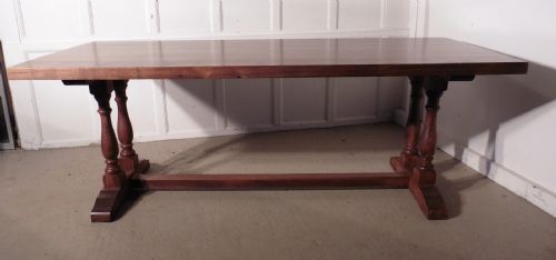 fig 1. French Refectory Style Country Oak Table
