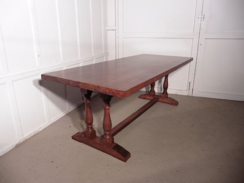 fig 4. French Refectory Style Country Oak Table