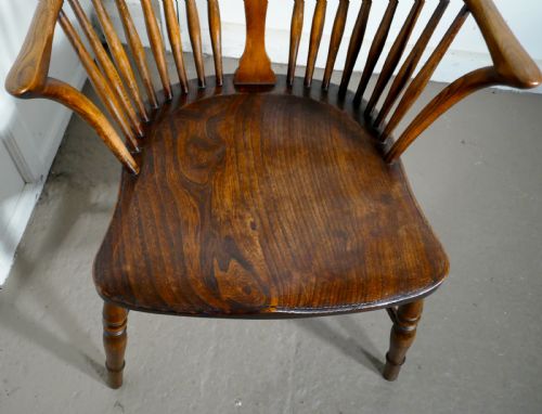 fig 2. A Georgian Elm and Ash Wheel Back Windsor Carver Chair