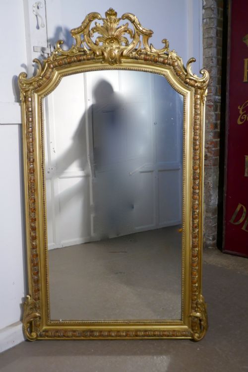 fig 2. A Large 19th Century French Gilt Wall Mirror