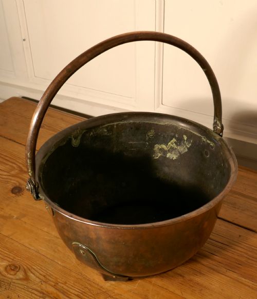 Art Nouveau Copper Coal or Log Bucket