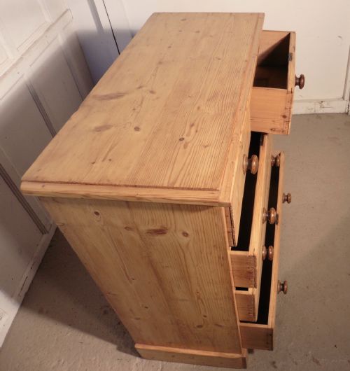 fig 2. Victorian Stripped Pine Chest of Drawers