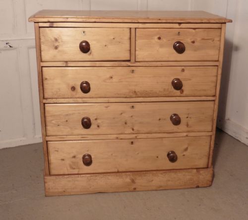 fig 3. Victorian Stripped Pine Chest of Drawers