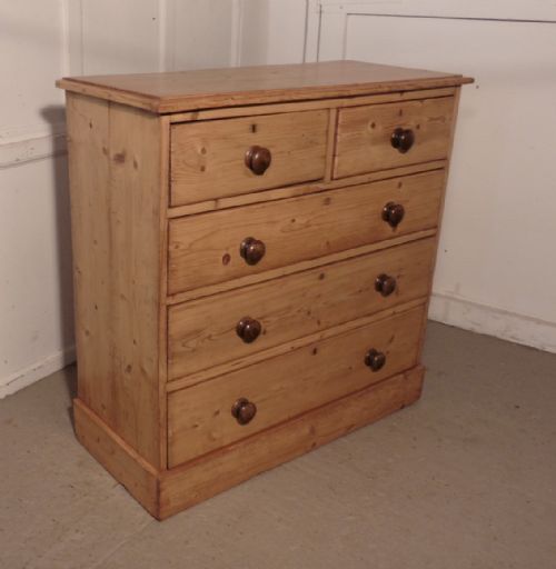fig 4. Victorian Stripped Pine Chest of Drawers